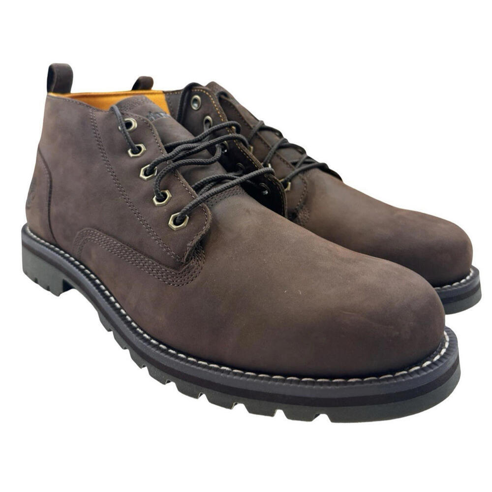 Timberland Redwood Falls Mid Waterproof Leather Chukka Boots Brown Size US 11